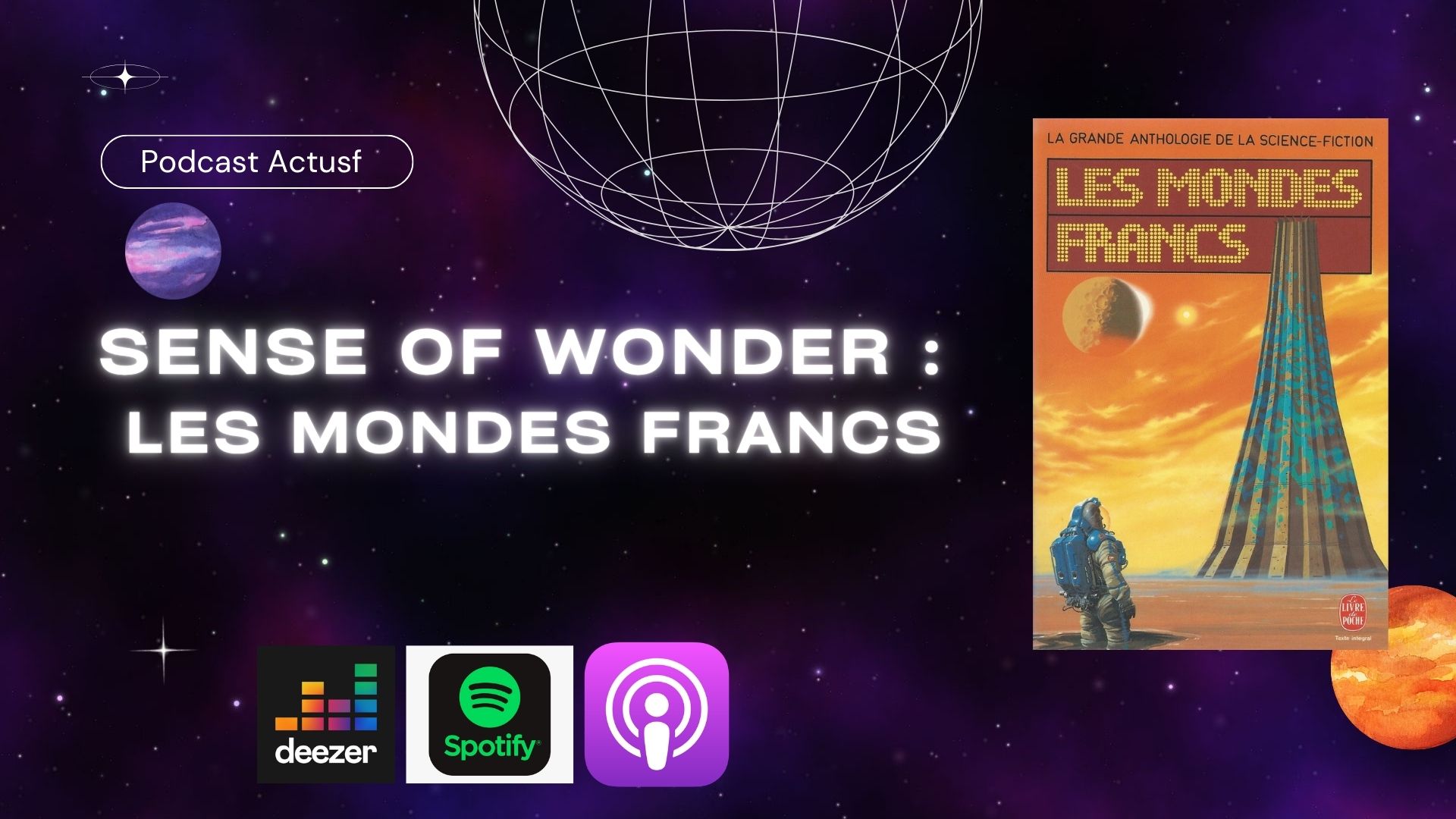 Sense of wonder : l'anthologie Les Mondes Francs, dirigée par Ellen HERZFELD & Gérard KLEIN & Dominique MARTEL (1988)